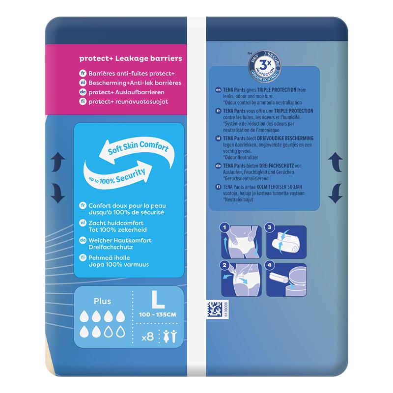 Load image into Gallery viewer, TENA Pants Plus Large 8 Pack
