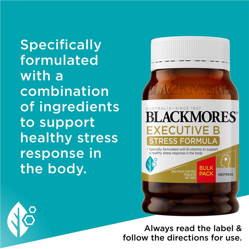 Load image into Gallery viewer, Blackmores Executive B 250 Tablets Exclusive Size
