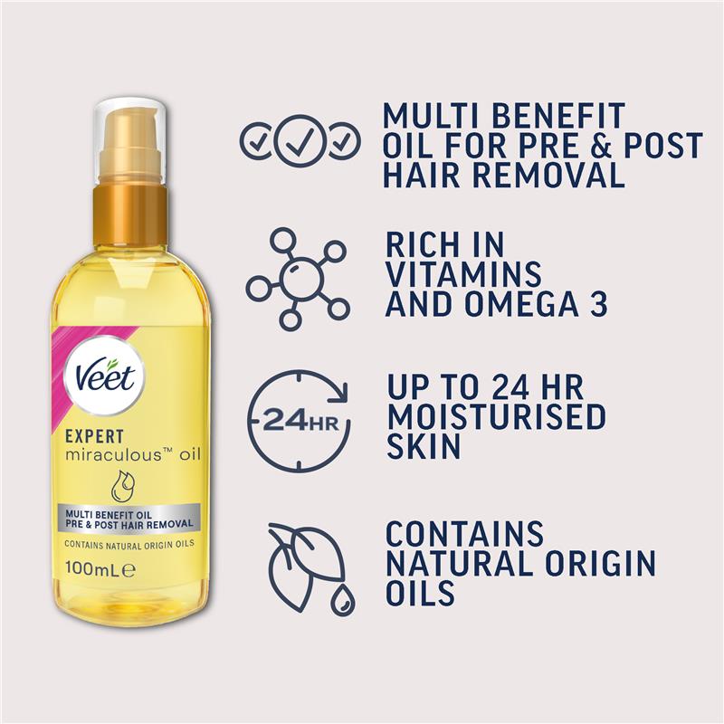 Load image into Gallery viewer, Veet Expert Miraculous Oil 100ml
