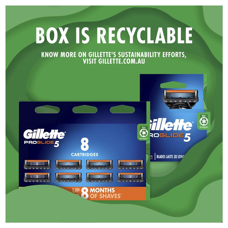 Load image into Gallery viewer, Gillette Fusion Proglide Manual Razor Blades 8 Pack
