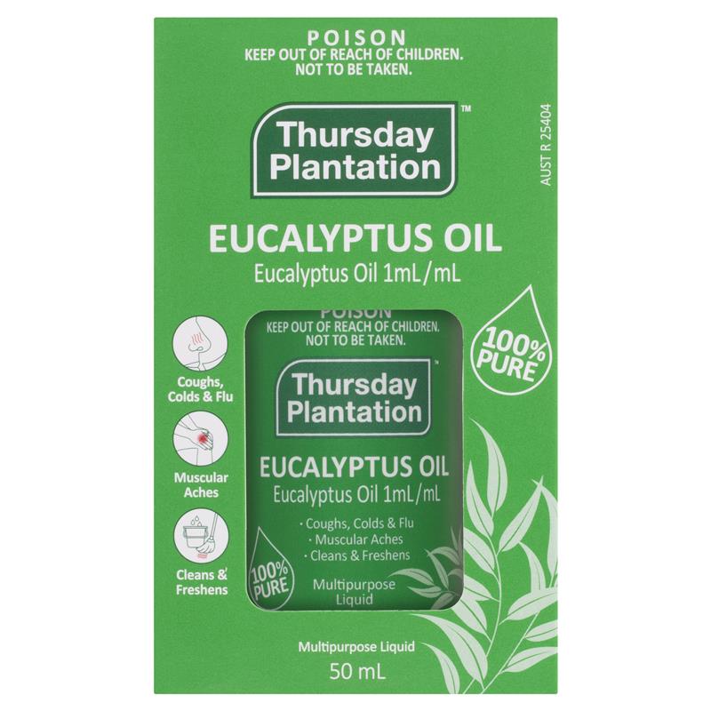 Load image into Gallery viewer, Thursday Plantation 100% Pure Eucalyptus Oil 50ml
