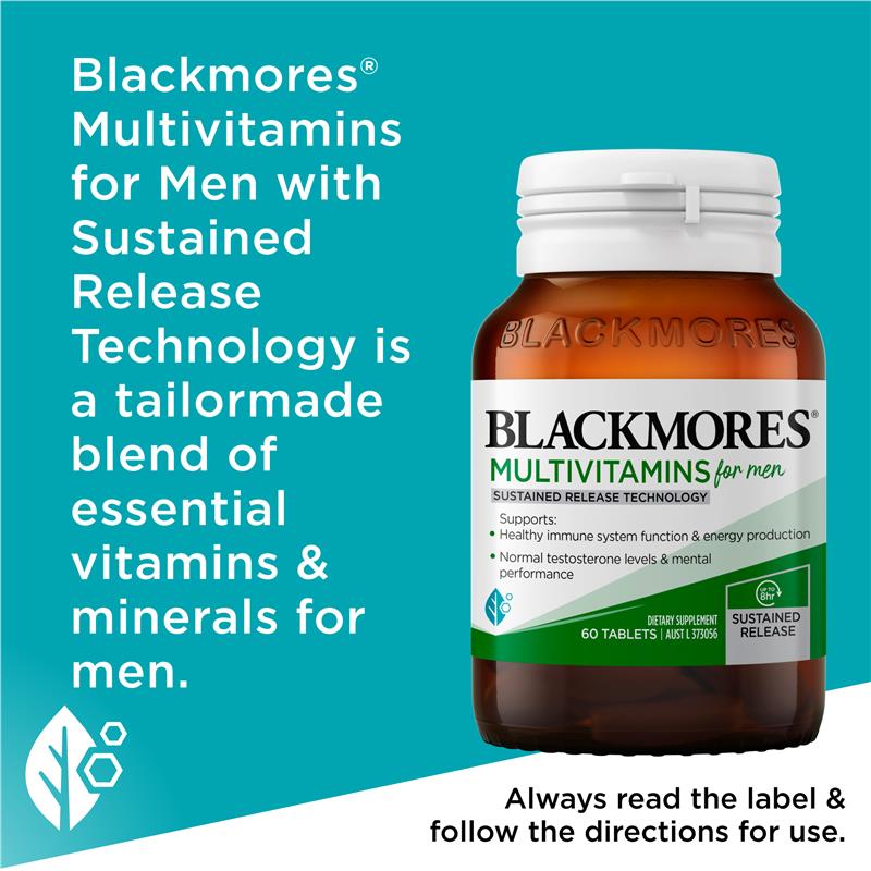 Load image into Gallery viewer, Blackmores Multivitamin For Men Sustained Release 60 Tablets
