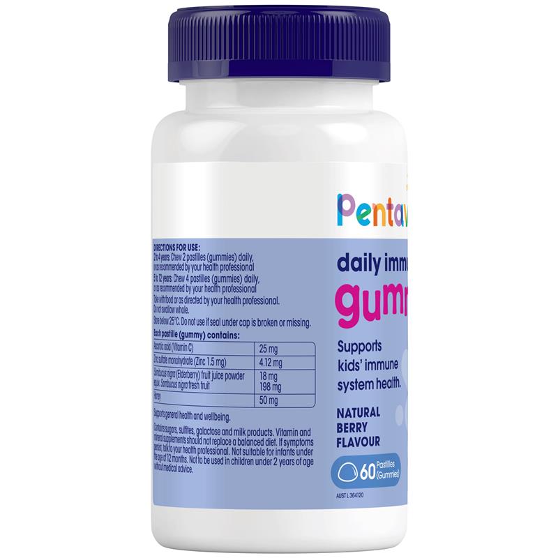 Load image into Gallery viewer, Pentavite Daily Immune Daily Kids Gummies 60 Gummies
