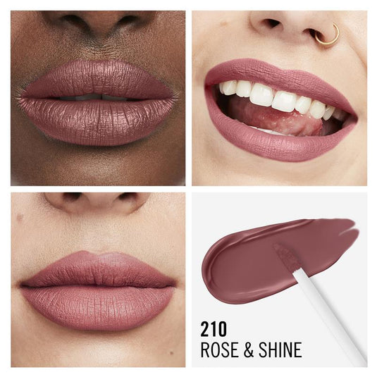Rimmel London Mega Matte Liquid Lip 210 Rose & Shine