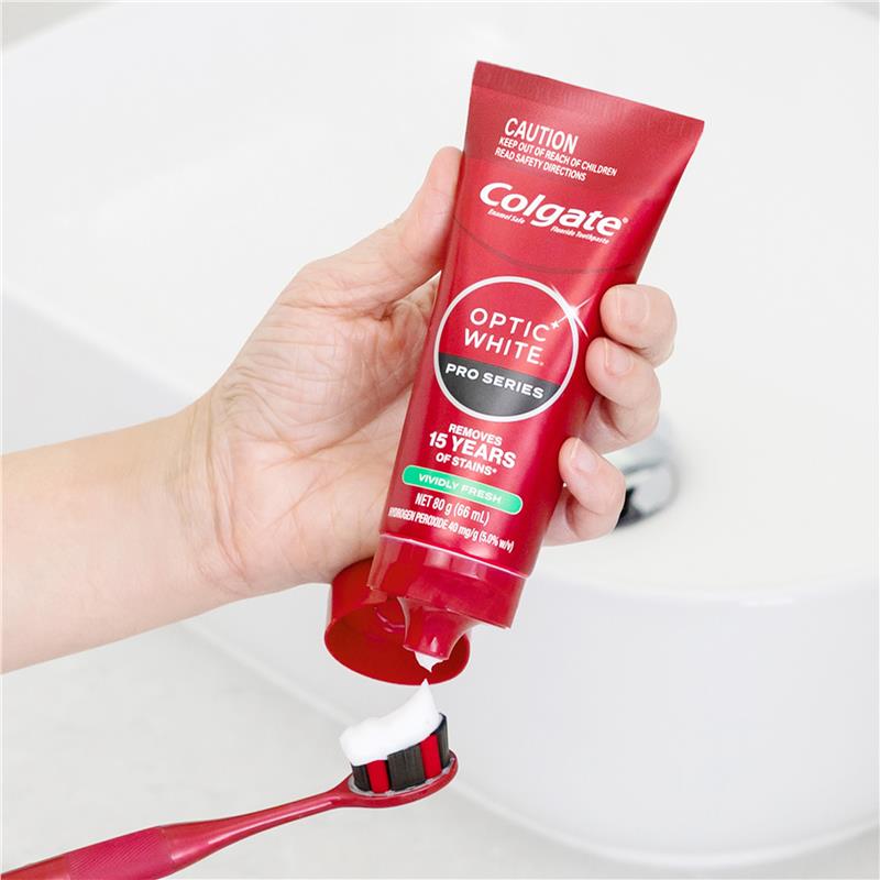 Load image into Gallery viewer, Colgate Toothpaste Optic White Pro Series Vividly Fresh 5% 80g
