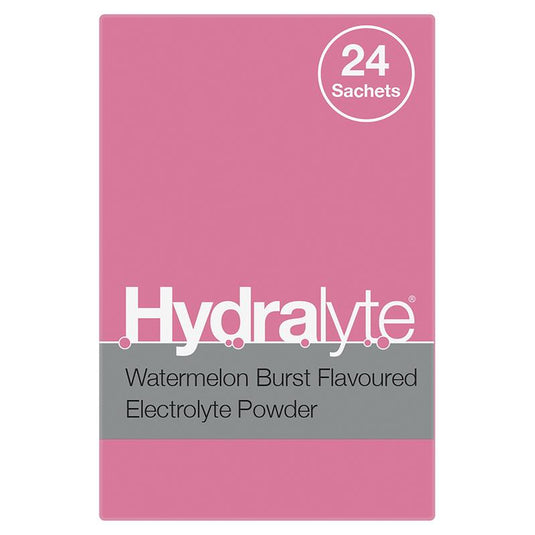 Hydralyte Electrolyte Watermelon Sachets Value Pack 4.9g x 24