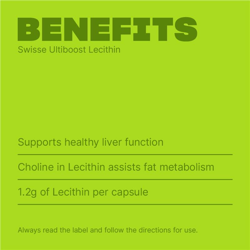 Load image into Gallery viewer, Swisse Ultiboost Lecithin 1200mg 300 Capsules
