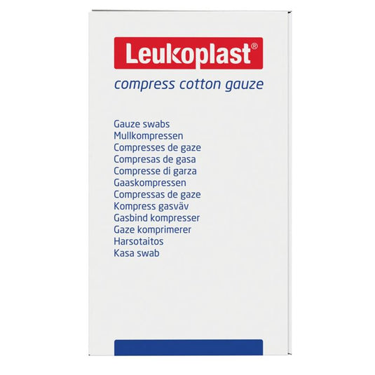 Leukoplast Compress Cotton Gauze 10 x 10cm 50 Pack