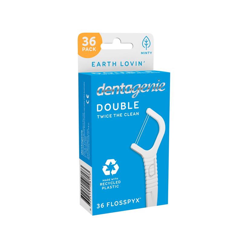Load image into Gallery viewer, Dentagenie Double Flosspyx Mint 36 Pack
