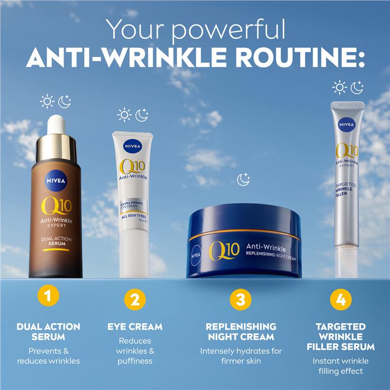 Load image into Gallery viewer, NIVEA Q10 Anti-Wrinkle Replenishing Night Cream 50ml
