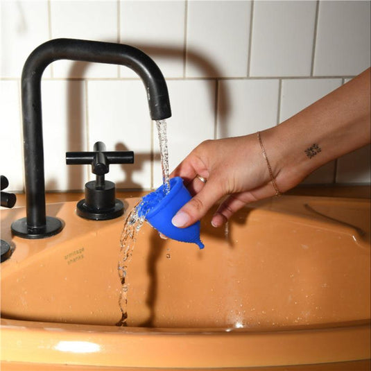 Moxie Menstrual Cup with Purse-worthy Pod Super