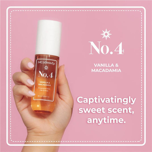 MCoBeauty Vanilla & Macadamia No.4 Fragrance Hair & Body Mist 90ml