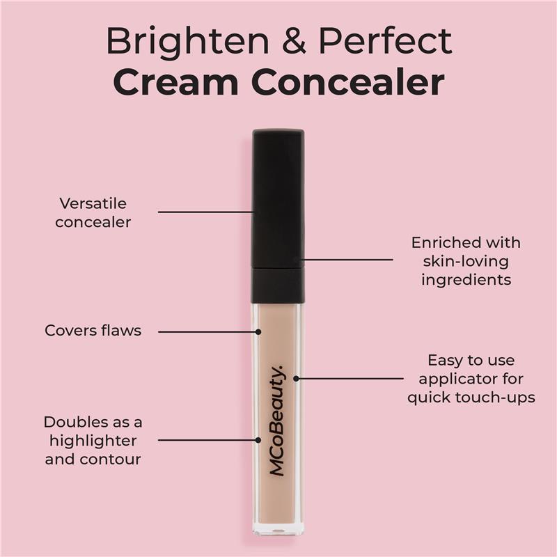 Load image into Gallery viewer, MCoBeauty Brighten &amp; Perfect Cream Concealer Medium 1 Natural Beige
