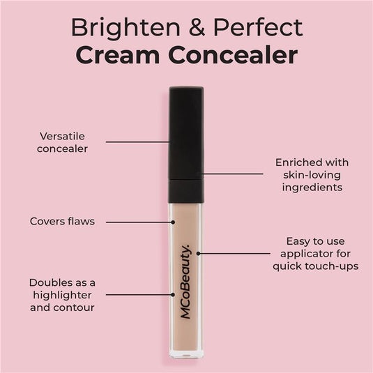 MCoBeauty Brighten & Perfect Cream Concealer Medium 1 Natural Beige