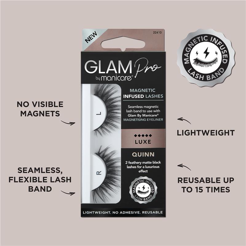 Load image into Gallery viewer, Glam By Manicare Pro Magnetic Infused Quinn Lashes Luxe
