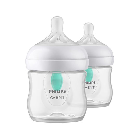 Avent Natural Response Feeding Bottles with AirFree Vent 125ml 2 Pack