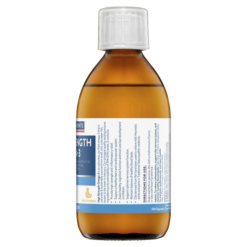 Load image into Gallery viewer, Ethical Nutrients High Strength Omega-3 Fruit Punch 280mL Liquid
