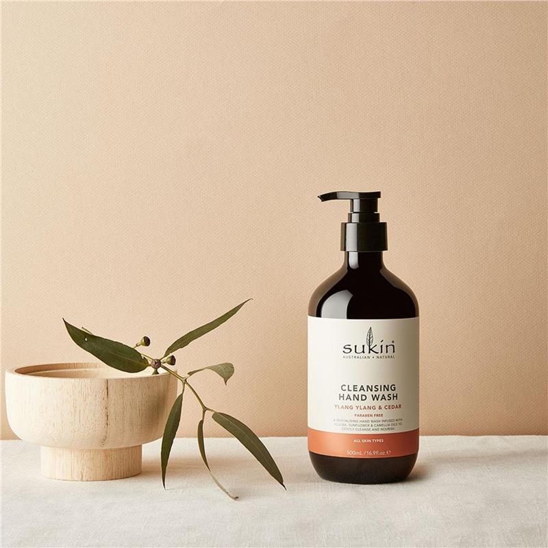 Load image into Gallery viewer, Sukin Cleansing Hand Wash Ylang Ylang &amp; Cedar 500ml
