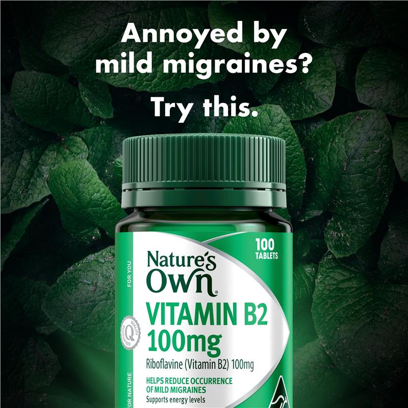 Load image into Gallery viewer, Nature's Own Vitamin B2 100mg 100 Tablets
