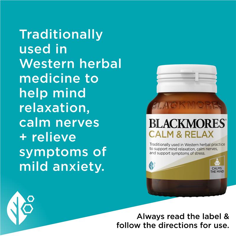 Load image into Gallery viewer, Blackmores Calm &amp; Relax 60 Tablets
