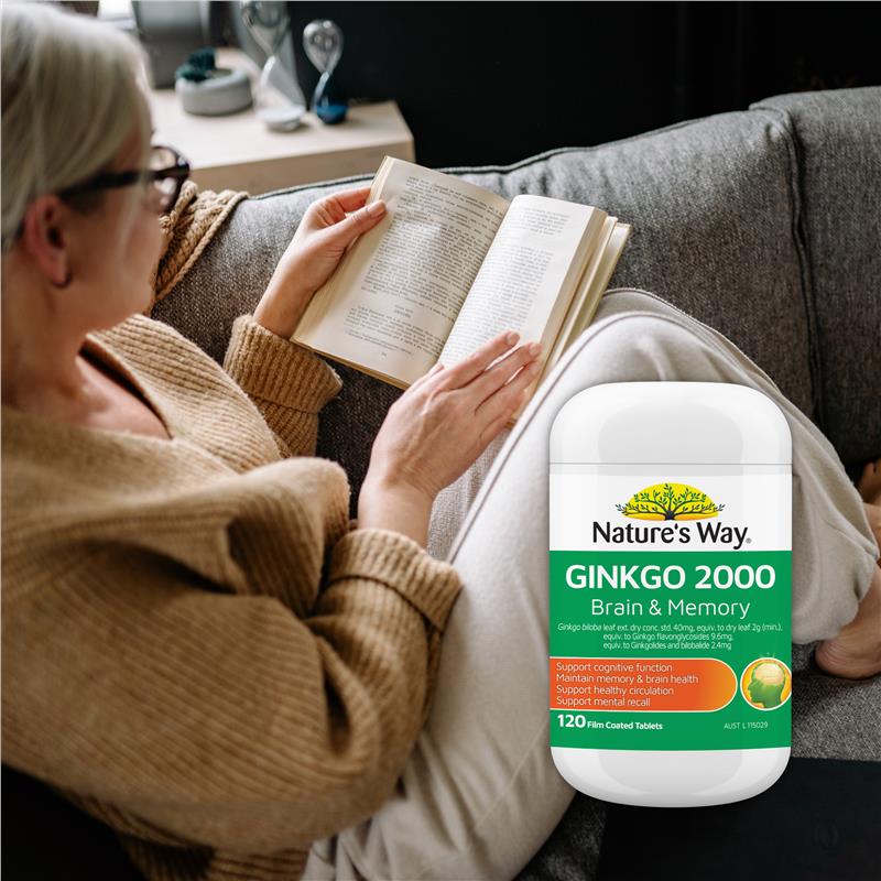 Load image into Gallery viewer, Nature's Way Ginkgo 2000 Brain &amp; Memory 120 Tablets
