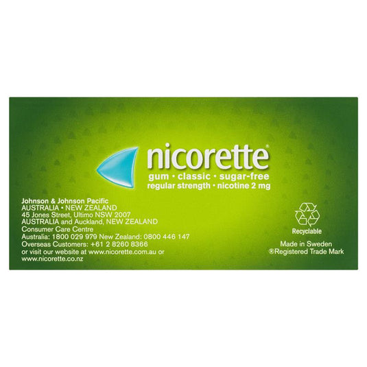 Nicorette Gum 2mg Classic 75 Pieces