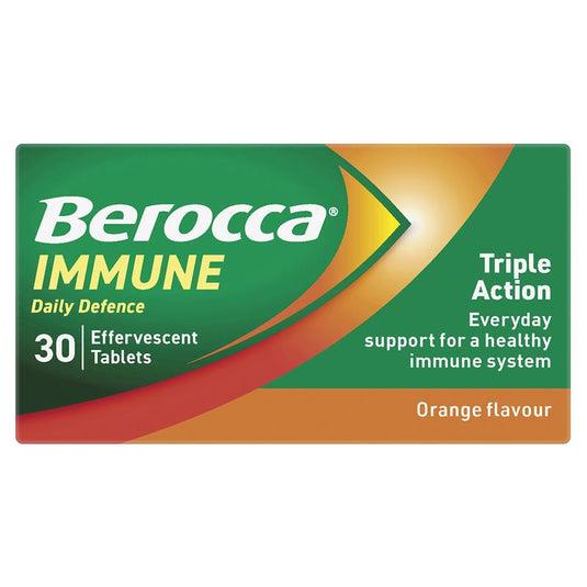 Berocca Immune Daily Defence Orange 30 Effervescent Tablets