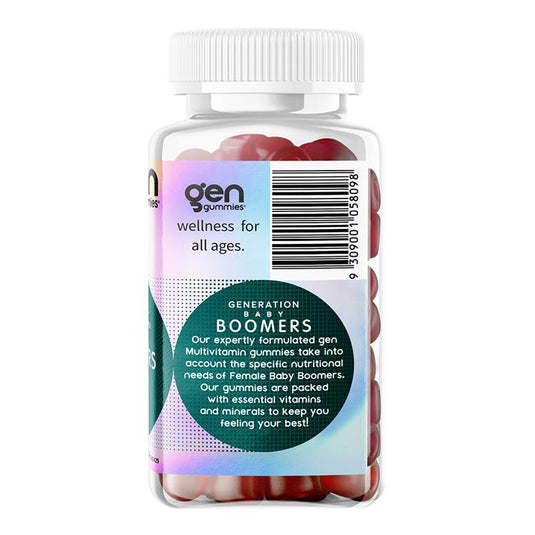 GEN Baby Boomer Gummies Women's Multivitamin Tropical 60 Pack
