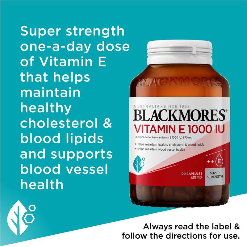 Load image into Gallery viewer, Blackmores Vitamin E 1000IU 100 Capsules
