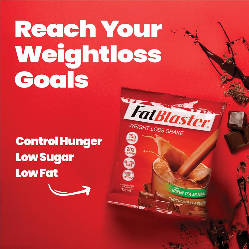 Load image into Gallery viewer, Fatblaster Weight Loss Shake Chocolate 21 x 33g Sachets Exclusive Size
