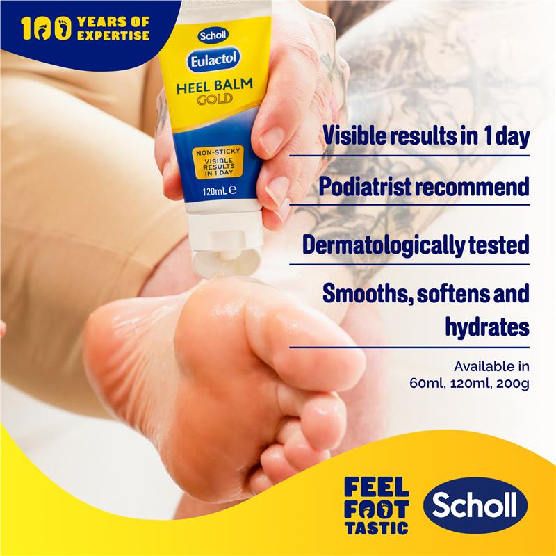 Load image into Gallery viewer, Scholl Eulactol Heel Balm Gold 120ml Twin Pack
