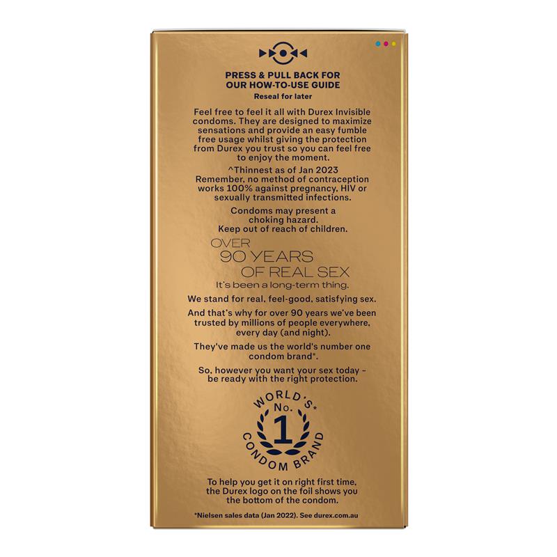 Load image into Gallery viewer, Durex Invisible Regular Condoms 20 Pack
