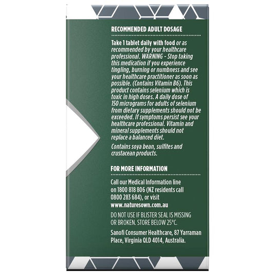Nature's Own Bodyfuel 50+ Multivitamin 60 Tablets