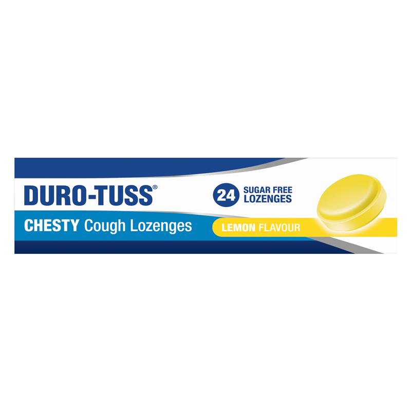 Load image into Gallery viewer, DURO-TUSS Chesty Cough Lozenges Lemon 24 Lozenges
