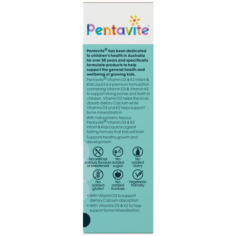 Load image into Gallery viewer, Pentavite Vitamin D3 &amp; K2 Kids Liquid 30ml
