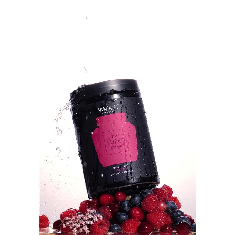 Load image into Gallery viewer, WelleCo The Super Elixir Mixed Berry 300g Jar Exclusive
