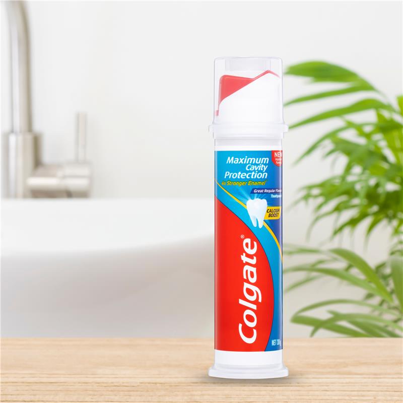 Load image into Gallery viewer, Colgate Toothpaste Great Regular Flavour Pump 130g
