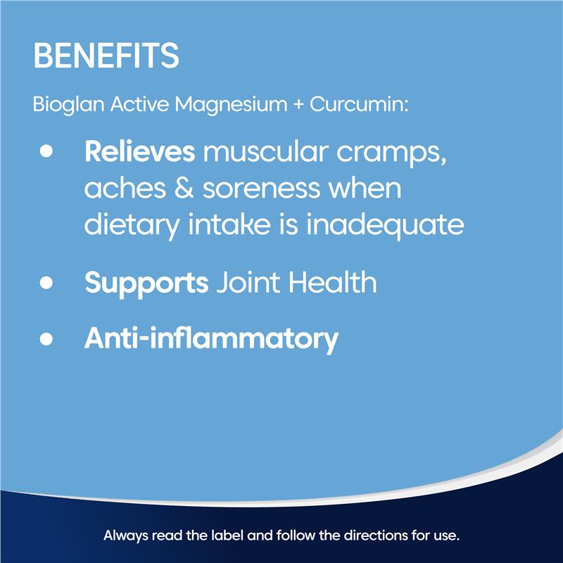 Load image into Gallery viewer, Bioglan Magnesium + Curcumin 120 Tablets
