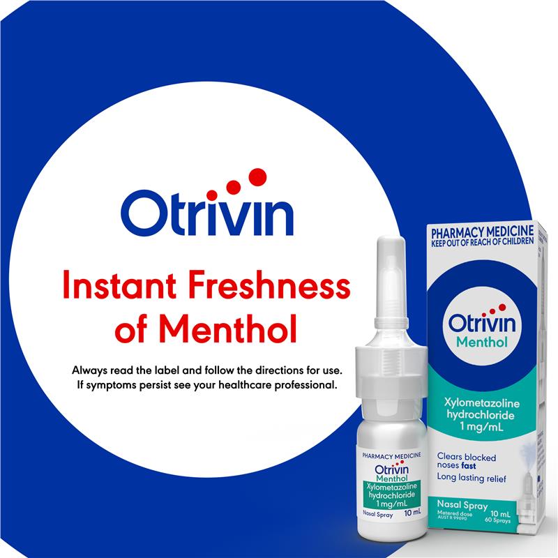 Load image into Gallery viewer, Otrivin Adult Nasal Spray Menthol 10ml
