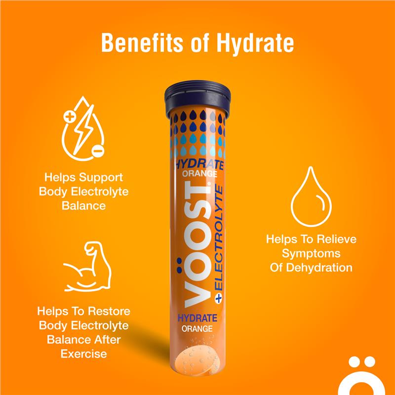 Load image into Gallery viewer, Voost Hydrate Orange Effervescent Tablets 20 Pack

