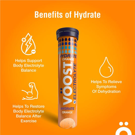Voost Hydrate Orange Effervescent Tablets 20 Pack