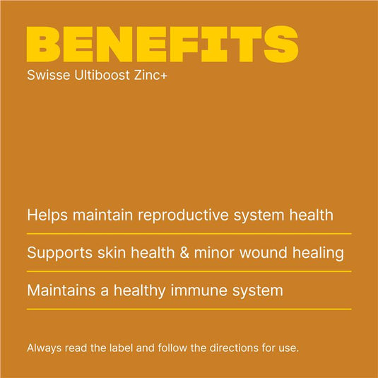 Swisse Zinc+ 180 Tablets Exclusive Size