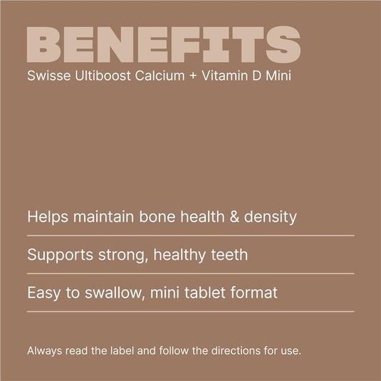 Swisse Calcium + Vitamin D 300 Mini Tablets