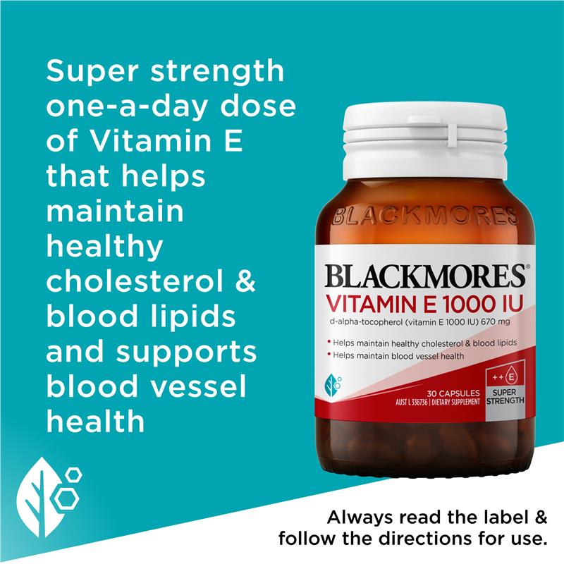 Load image into Gallery viewer, Blackmores Vitamin E 1000IU 30 Capsules
