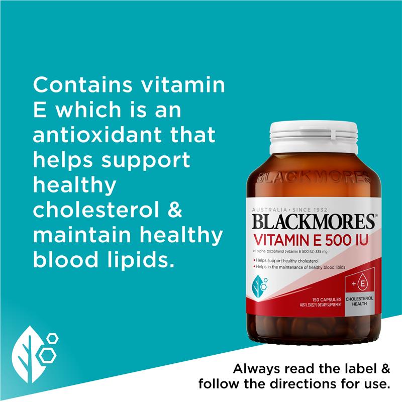 Load image into Gallery viewer, Blackmores Vitamin E 500IU 150 Capsules
