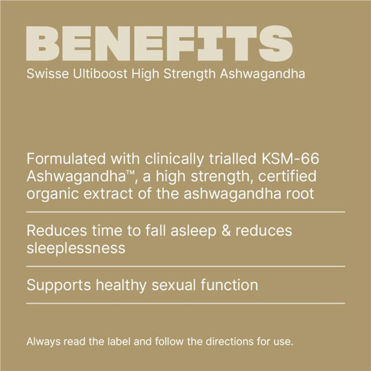 Swisse Ultiboost High Strength Ashwagandha 60 Tablets