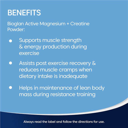 Bioglan Active Magnesium + Creatine 300g