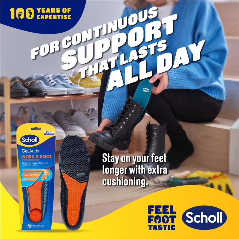 Load image into Gallery viewer, Scholl Gel Activ Insole Work &amp; Boot Small
