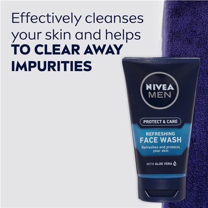 Load image into Gallery viewer, NIVEA Men Face Wash Protect &amp; Care Refreshing 100ml
