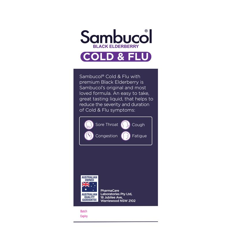 Load image into Gallery viewer, Sambucol Cold &amp; Flu Liquid 250ml
